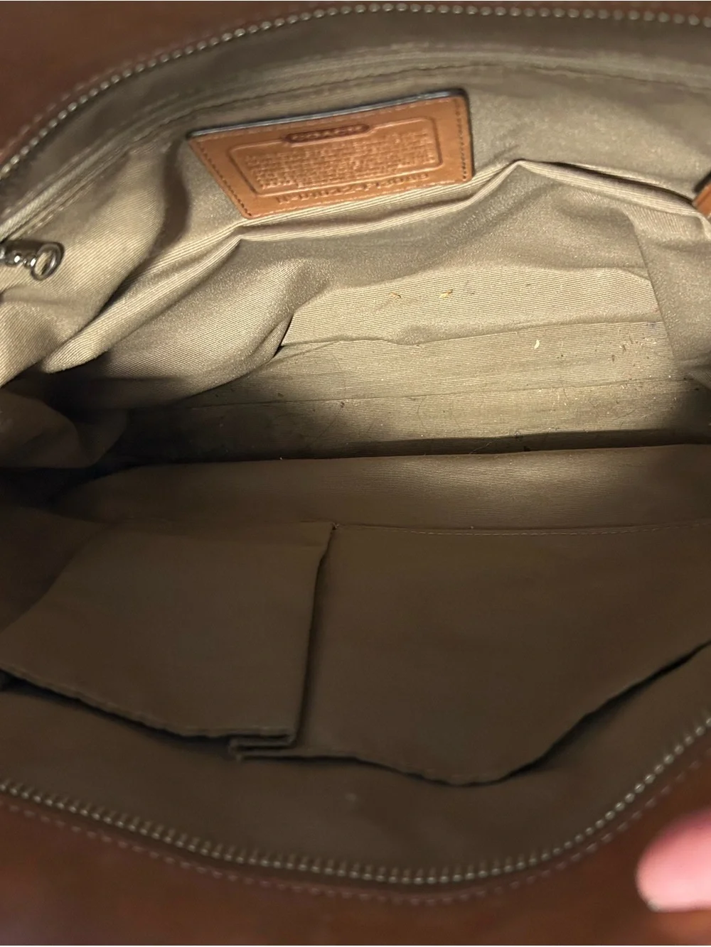 Coach Classic Tan Leather Tote Bag - Women's Handbag